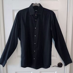 BOSS Hugo Boss Classic Black Long Sleeve Dress Shirt